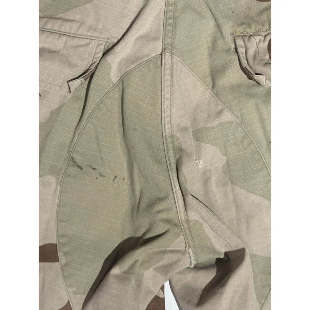 Vtg USGI DCU Cargo Pants Mens Med Short Desert Camo Combat Ripstop Made USA 90s